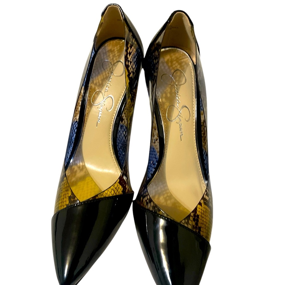 Pair size 8 M/ 38 1/2 Jessica Simpson pair high heels shoes shoe